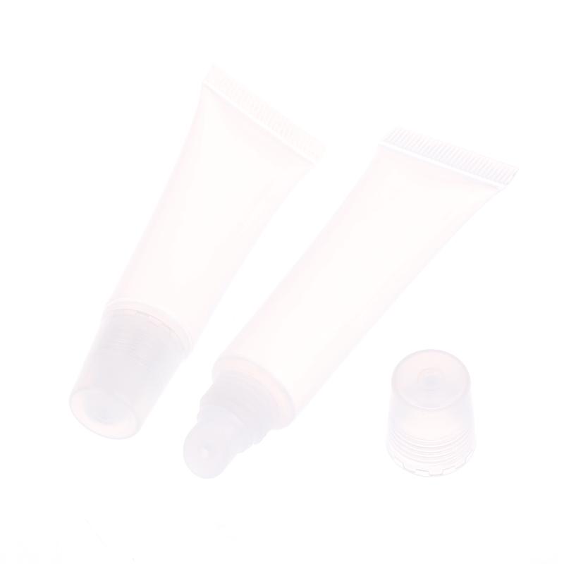 10Pcs 5/10/15Ml Empty Lipstick Tube Lip Balm Soft Tube Makeup Squeeze Clear Lip Gloss Container