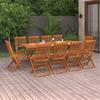 Day and Night - Day and Night Garden Dining Set 11 Pieces Solid Acacia Wood 220x90x75cm