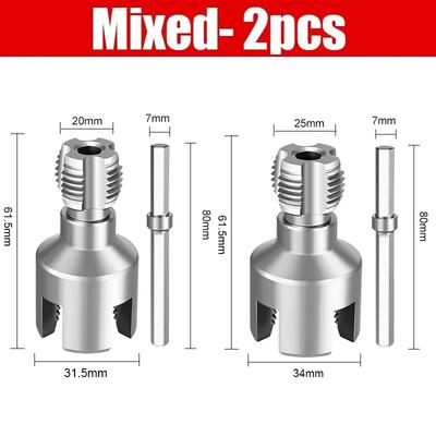 Upgrades Innen- und Außengewindeschneidwerkzeug für Rohre PVC-Rohrgewindeschneidmaschine 1/2'' und 3/4'' Wasserrohrgewindehersteller-Werkzeug