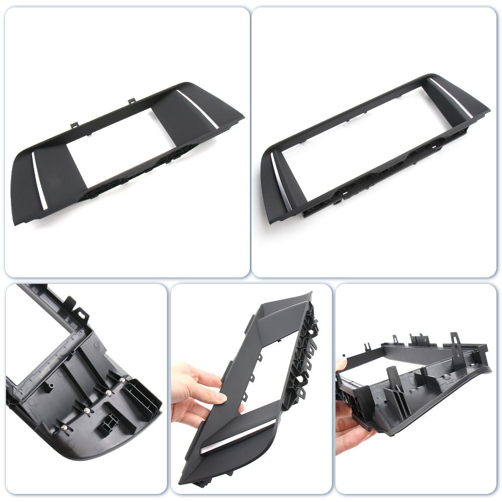 For BMW 5 Series F10 F18  ID4 Painted Piano Black Radio Frame LCD Display Screen Decorative Frame  10.25 Inch  6.5 Inch Display