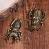 Vintage Brass Beetle Figurine Retro Creative Insect Craft Ornaments Metal Artistic Ornaments Office Home Desktop Decoration