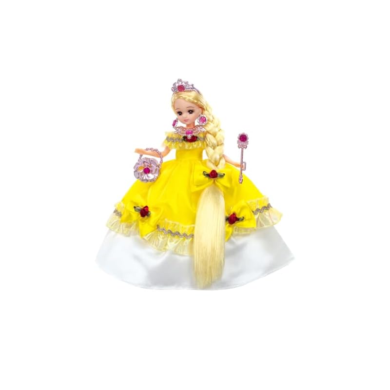 

Takara Tomy Лялька Licca-chan Сукня LW-23 Фантазійна принцеса Блискуча жовта сукня, Іграшка для переодягання, Вік від 3 років