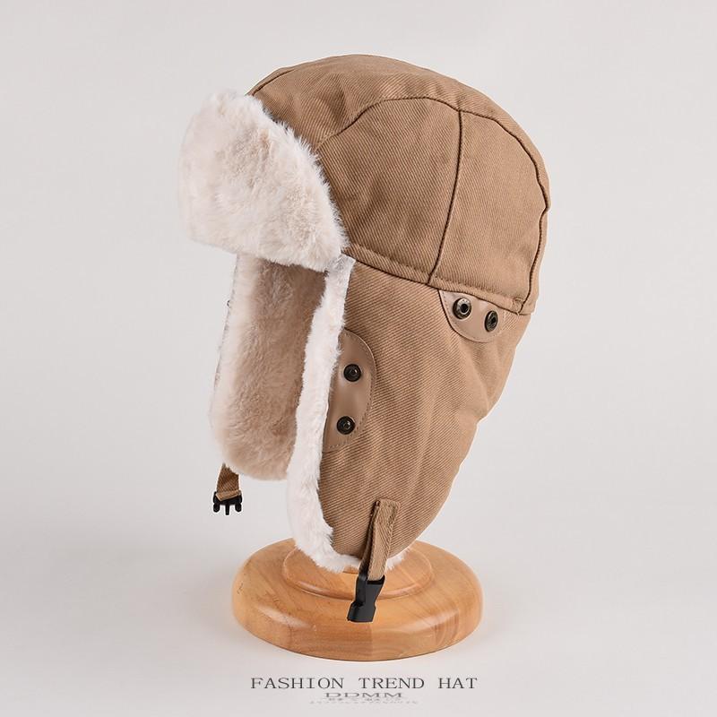 Chapeau Thunderbolt pour homme et femme, chapeau d'hiver épais et chaud pour protection des oreilles, en coton, en peluche, pour cyclisme, locomotive, ski