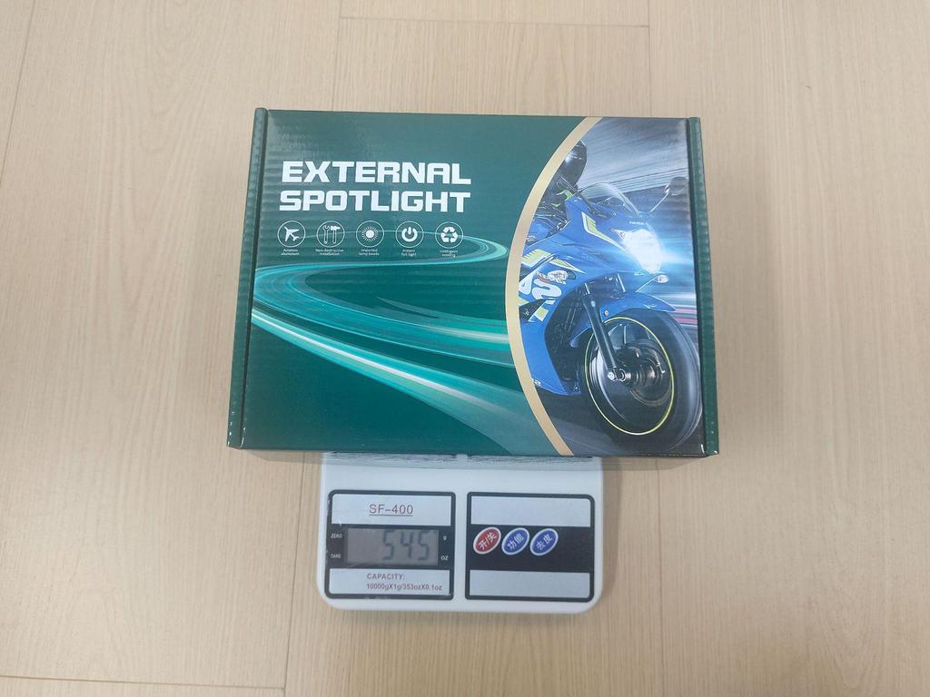 Cross-border LED Spotlight for Cars & Motorcycles: Yellow/White, High/Low Beam, External Light for Electric and Modified Vehicles