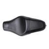 PU Leather Motorcycle Front Driver Rear Passenger Two Up Seat Black For Harley Sportster XL 883 1200 Forty Eight XL1200X