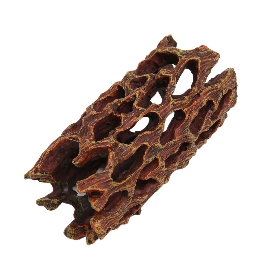Hollow Aquarium Hideout Red Fish Tank Ornament Durable Shrimp Cave  Aquascaping Decoration