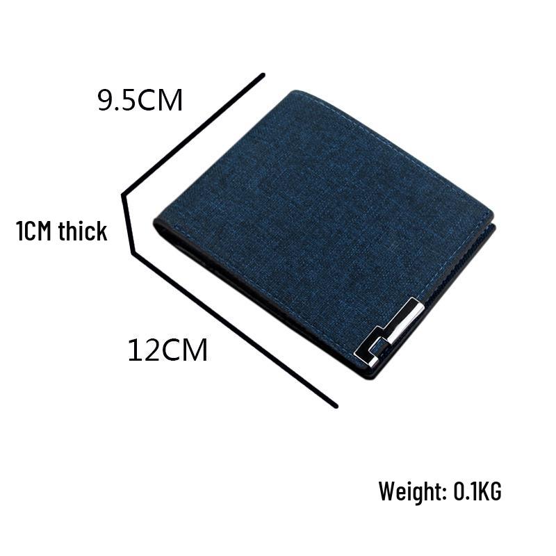 Men's Large Capacity Multifunctional Short Wallet – Youth Casual Korean Style with Multi-Card Slots
