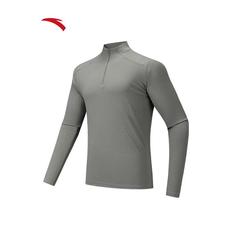 ANTA Men's Zero-Pressure Half-Zip Long-Sleeve T-Shirt