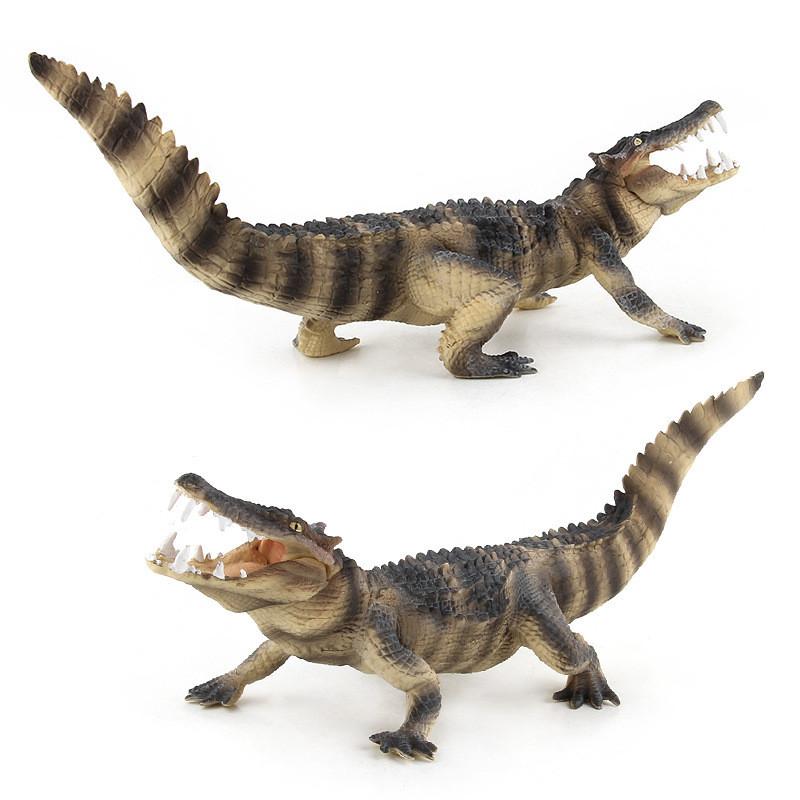 Pvc Crocodile Model Static Animal Figure Wildlife Decor For Kids And Nature Enthusiasts
