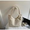 2025 Minimalist Large-Capacity Canvas Shoulder Tote with Embroidery