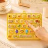 Clear Key Sounds 26 Keys Keyboard Keychain Animal Theme Candy Color Keycap Keychain  Bookbag Decor