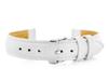 Leather Watch Strap W83L - White - 18Mm