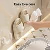 Yousheng 2PCS Shoe Rack U Shape Suction Cup Hook Non-Slip Stable Support No Drilling Slipper Rack for Towels