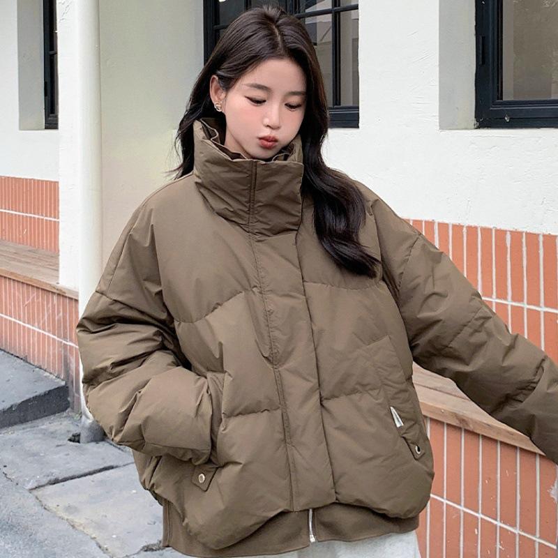 New Cotton-padded Jacket Women s Winter Short Korean Version of the Little Coat Padded Casual Cotton-padded Loose Cotton-padded Jacket. S