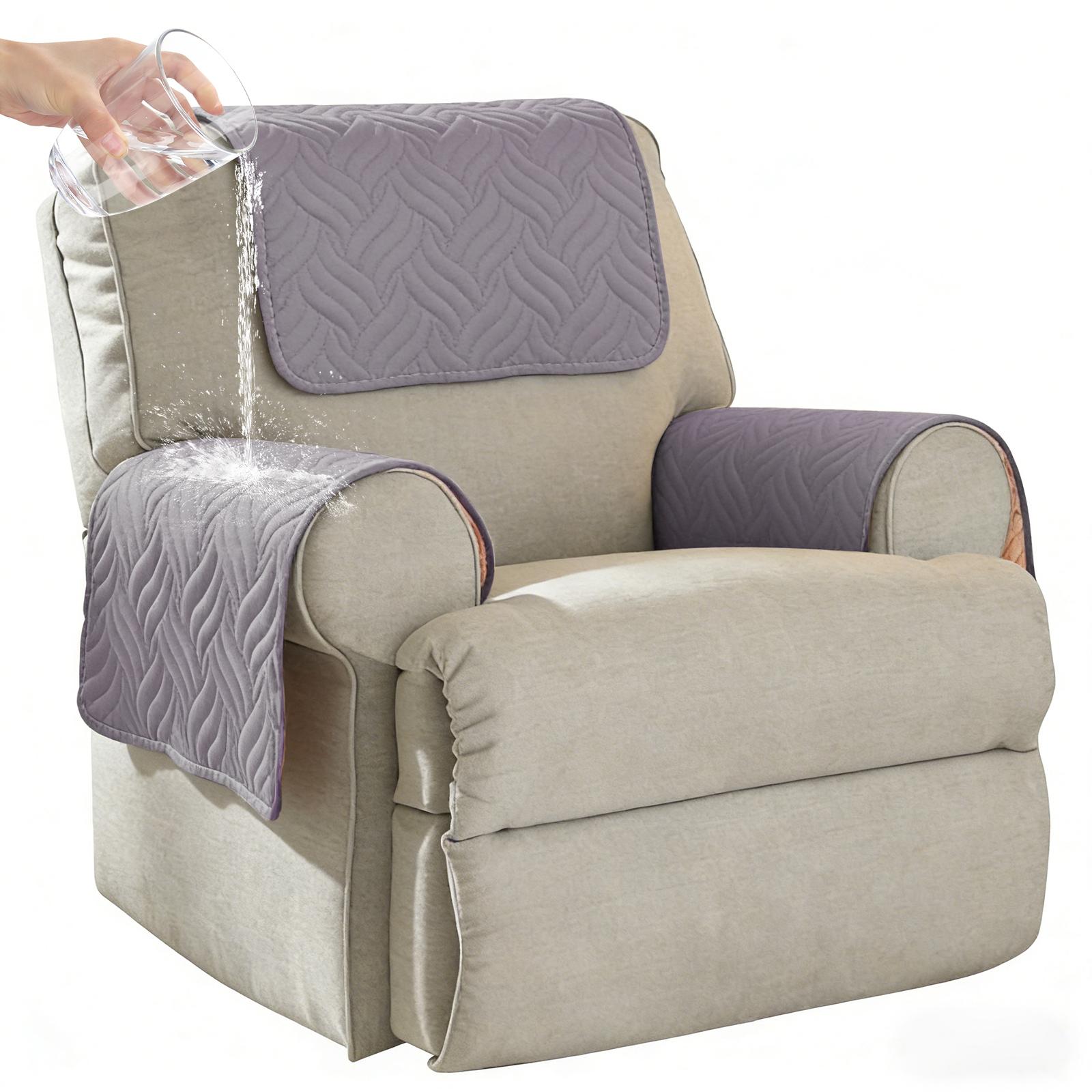 

3Pcs Sofa Armrest Covers Waterproof Couch Headrest Covering Recliner Chair Armrest Cover Non Slip Furniture Protector