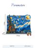 World Famous Van Gogh Paintings Micro Diamond Block Netherlands Toys The Starry Night Collection Small Construction Brick With Light