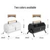 Portable Dual-Use Folding Smokeless Charcoal Grill & Frying Stove for Outdoor Camping