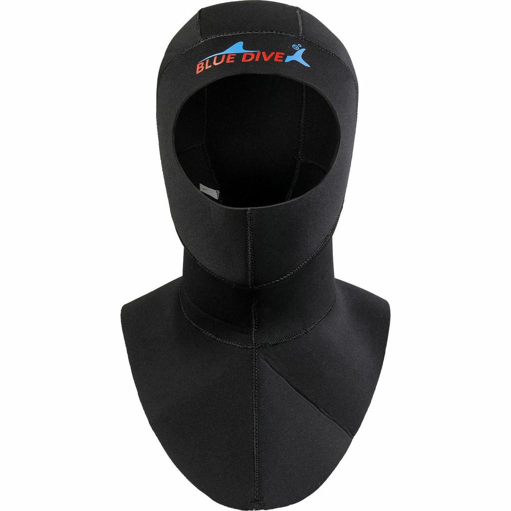 3mm Super Elastic Diving Cap with Shoulder Attachment for Cold Water Protection