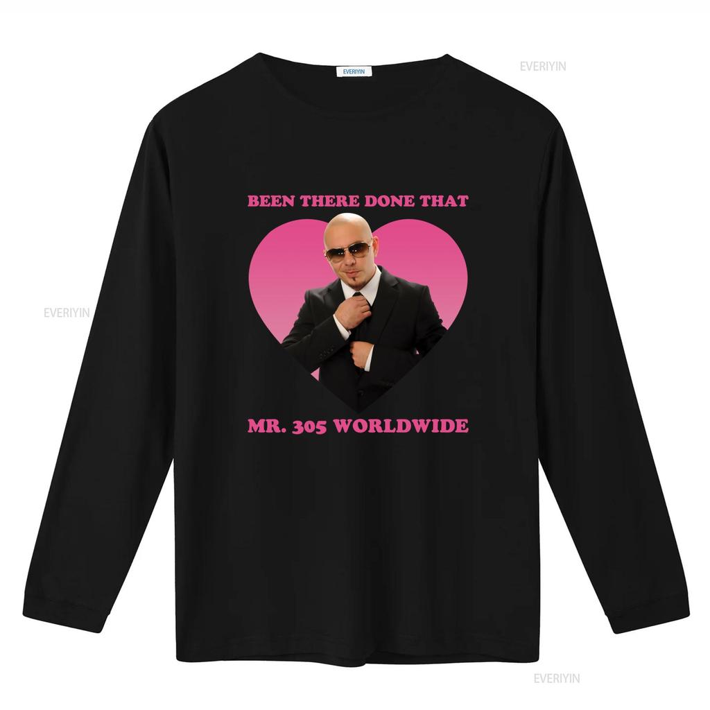 Been There Done That Mr 305 Worldwide Pitbull T Shirt vintage Washed homme Stylish Breathable Top For Everyday Wear Versatile