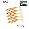 Rainbow Fish Soft Bait - Lure with Pointed Tail for Freshwater & Saltwater Fishing