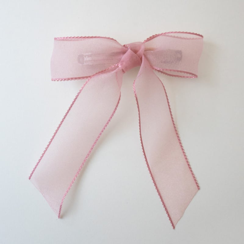 MERRYMOTIVE Candy pink ribbon hair pin