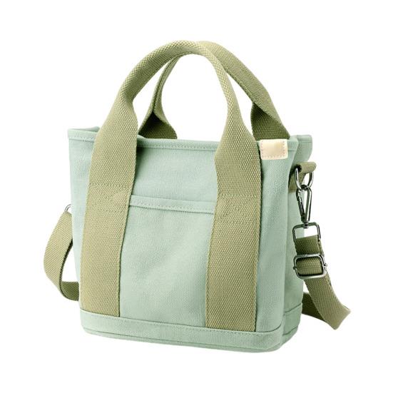 Canvas Crossbody Bag Adjustable Shoulder Straps Large Capacity Laptop Messenger Bag Portable Commuter Bag