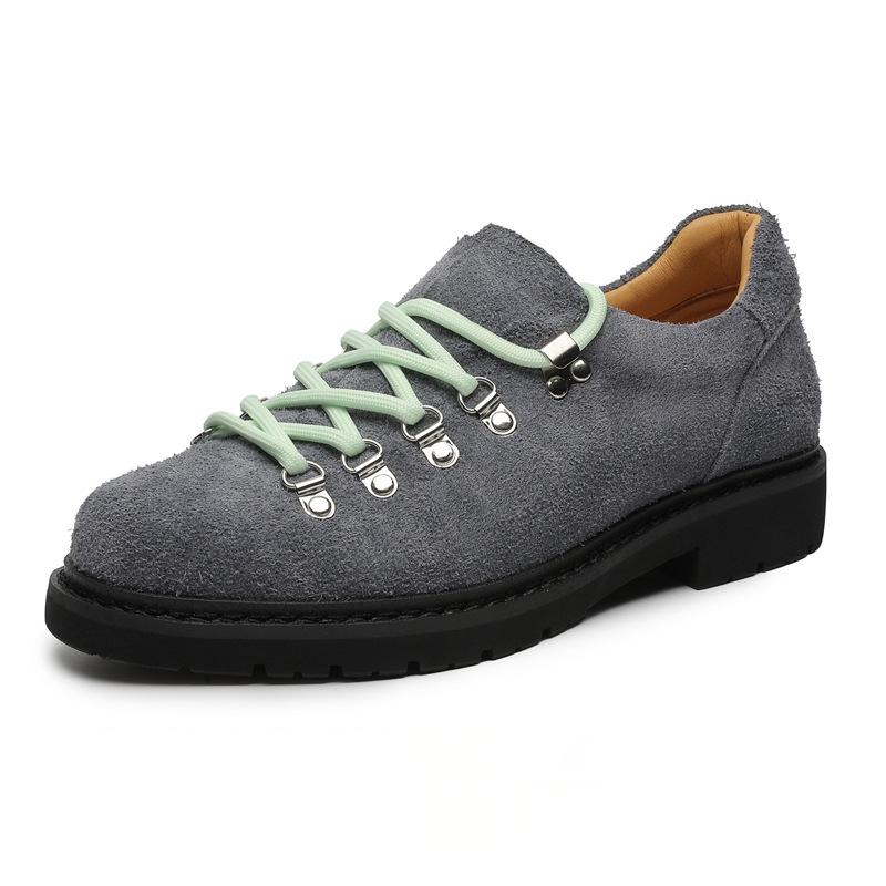 Fashion Mens Casual Leather Shoes Men Trendy Designer Style Derby Shoe Men's Lace-up Flats