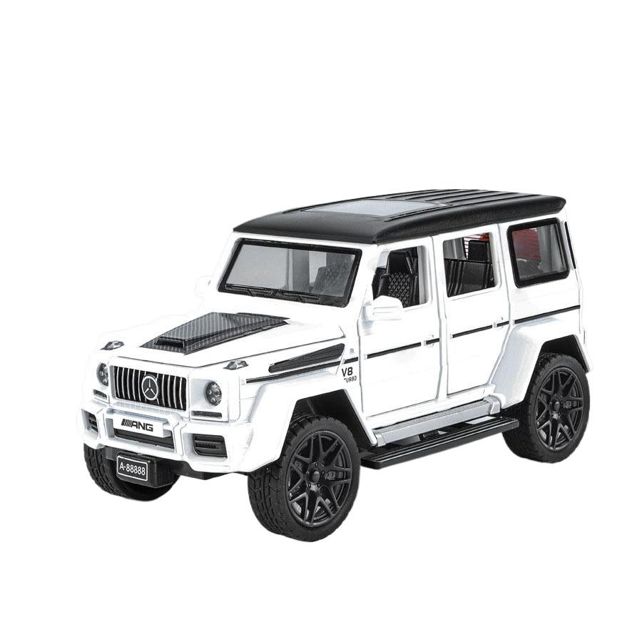 1/32 Scale Benz G63 Alloy Toy Car Model with Sound, Light and Spring-Back Action - Ideal Gift for Kids and Car Enthusiasts - Authentic
