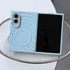 Candy Silicone Soft Ripple Magnetic Phone Case For Samsung Galaxy ZFold 8 Cute Heart Shockproof Bumper Wireless Charging Cover