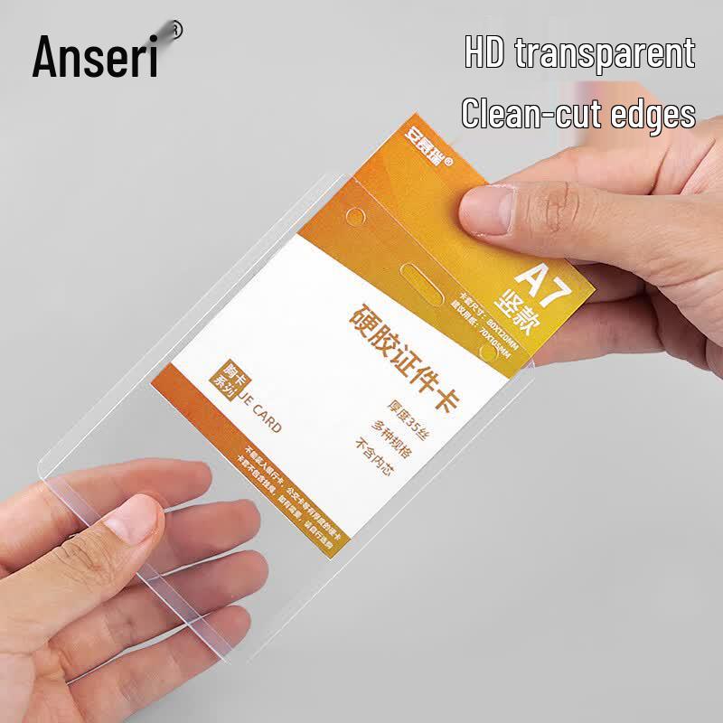 PVC Waterproof Vertical ID Badge Holders