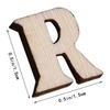 100/200PCS 15mm Wood Alphabet, Mini A-Z Alphabet Wood Chip Unfinished Wood Chip Shape For DIY Craft Letter Scrapbooking