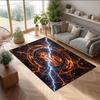 Borussia Dortmund Printed Flannel Area Rug Non Slip Soft Polyester Floor Carpet Indoor Decor Mat for Bedroom Living Room Sofa