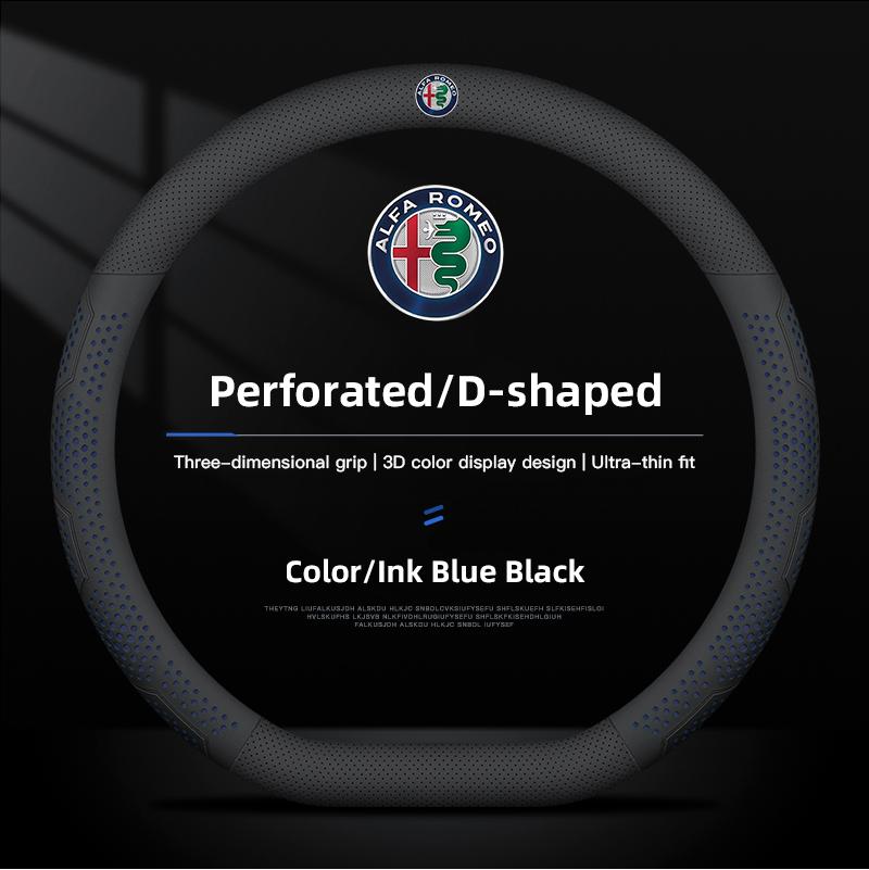 Autoaufkleber Für Alfa Romeo Auto Styling Lederlenkradabdeckung Auto Zubehör Für Alfa Romeo 4C 159 166 Spider Giulia Giu