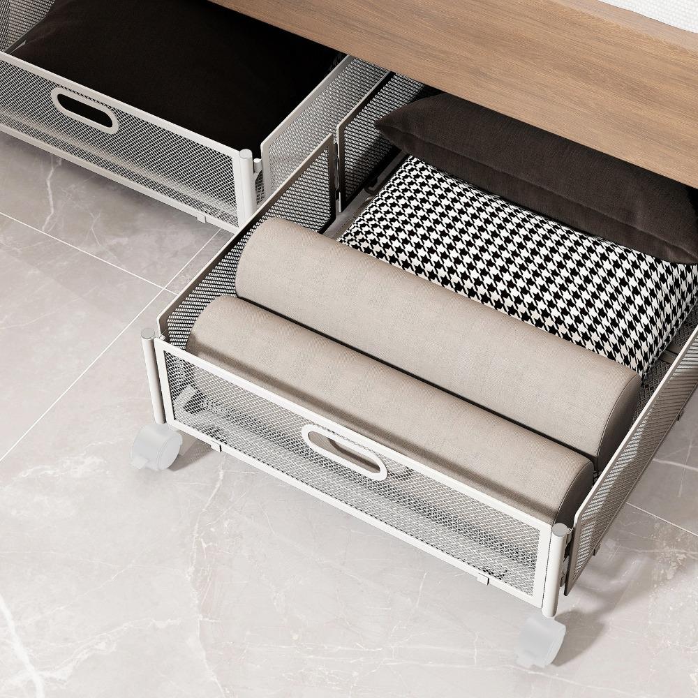 with Wheels Under Bed Storage Containers Large Capacity Shoe Organizer Drawer  Bedroom