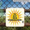 2D Flat - 1pc, Vintage Sunny Positive Aluminum Metal Decorative Plaque, Featuring A Sunny Positive Quote Theme, Suitable for Bedroom, Café, and Home