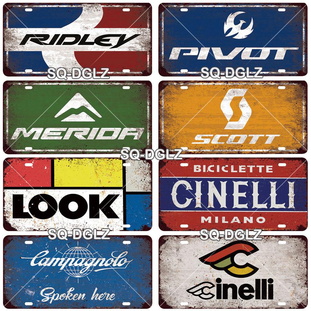 [SQ-DGLZ] Vintage Bike Bicycle Metal Sign Tin Sign Licenses Plate Decor Plaque Metal Vintage Bar Pub Club Home Wall Decoration