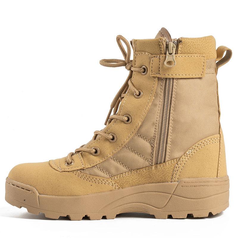 Fashion Men's Boots Combat Mens Ankle Boot Tactical Big Size 36-46 Boot Male Shoes Work Safety Shoes Men Motocycle Boots