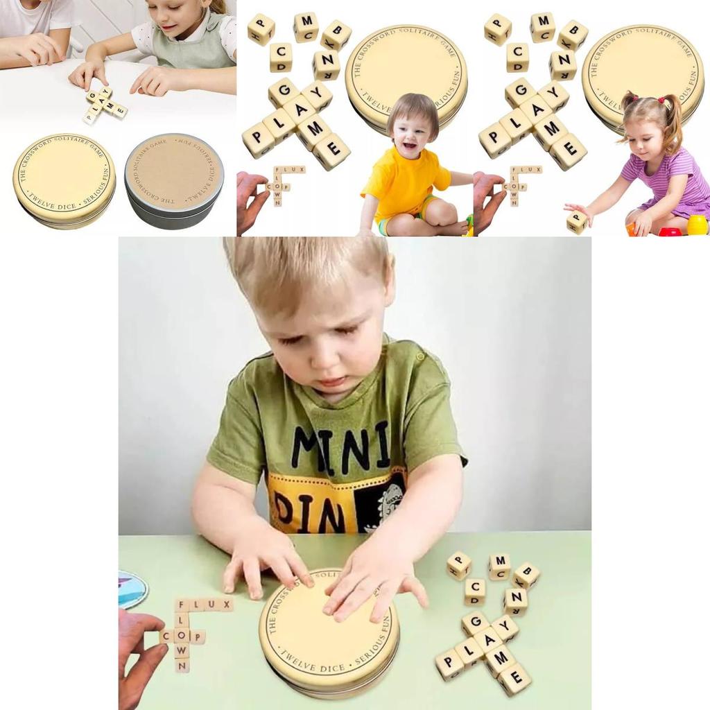 Classic Crossword Solitaire Game Crafted From Durable Plastic For Endless Entertainment