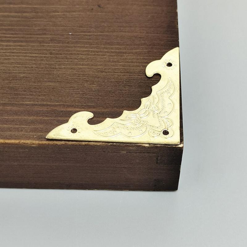 12Pcs Iron Decoration Corner Bracket Antique Jewelry Wooden Box Foot Leg Bat Corner Protector Crafts Furniture Fittings