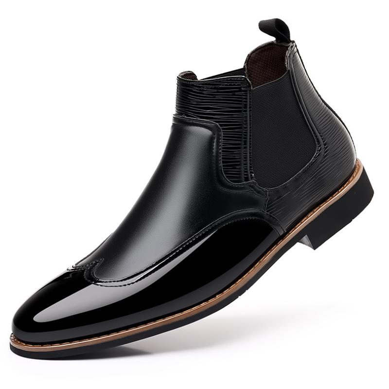 Men Shoes Luxury Chelsea Boots Fashion Autumn Business Casual Shoes British Style Street Party Shoes for Men Classic Ankle Boots