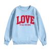 Kinder Freizeit Rundhals Bedruckter Pullover Langarm Kapuzen-Sweatshirt Oberteil