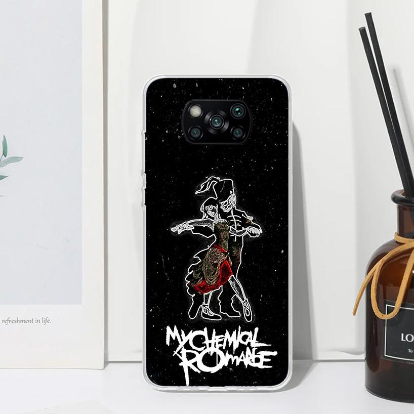 My Chemical Romance MCR Phone Case For Xiaomi Poco X7 X6 X5 M7 M8 Pro F7 Ultra Redmi 15C 15 13C 13 12C 12 10 10C 10A Art Fundas