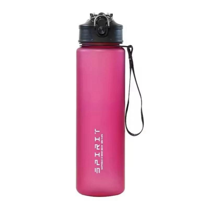 

750ML Portable Water Bottle Motivational Sports Water bottle with Time Marker Leak-proof Cup for Outdoor Sport Fitness BPA Free червоний