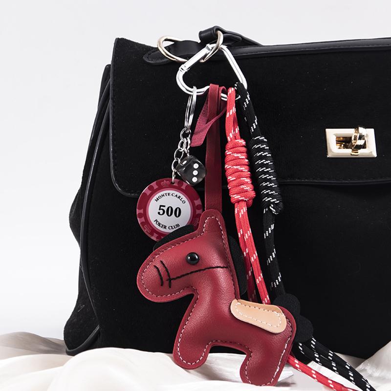 1 Stuk PU Leer Pony Geweven Touw Rugzak Hanger Tas Hangtas Accessoires Reserveonderdelen voor Tassen