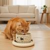 Cartoon Heated Pet Water Dispenser Constant Temperatur Intelligent Cat Heating Bowl Quiet Ceramics Heated Dog Water Bowl Indoor