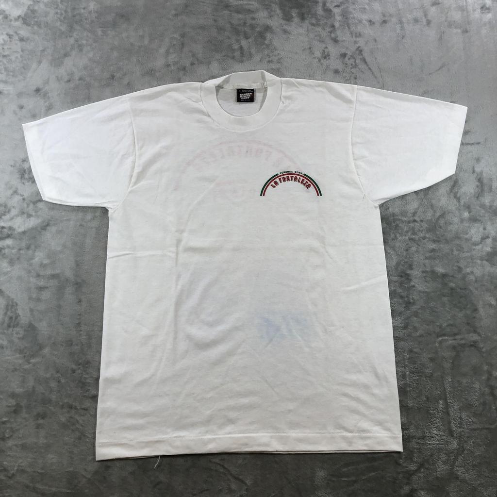 Vintage Screen Stars Best Shirt Mens Large White La Fortaleza Tortilla Ad Tee Unisex T-Shirt