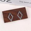 Elegant Double-Layer Diamond Hollow Stud Earrings for Women