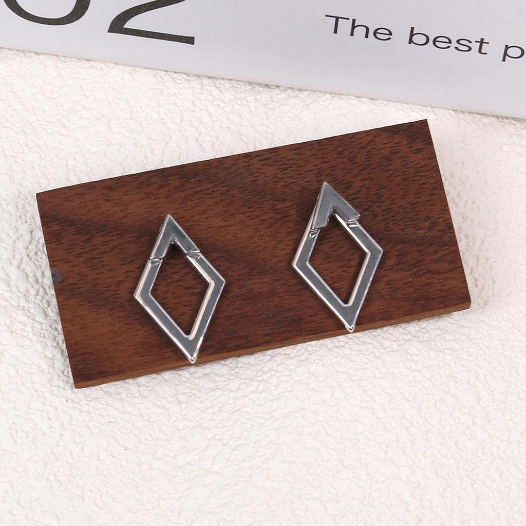 Elegant Double-Layer Diamond Hollow Stud Earrings for Women