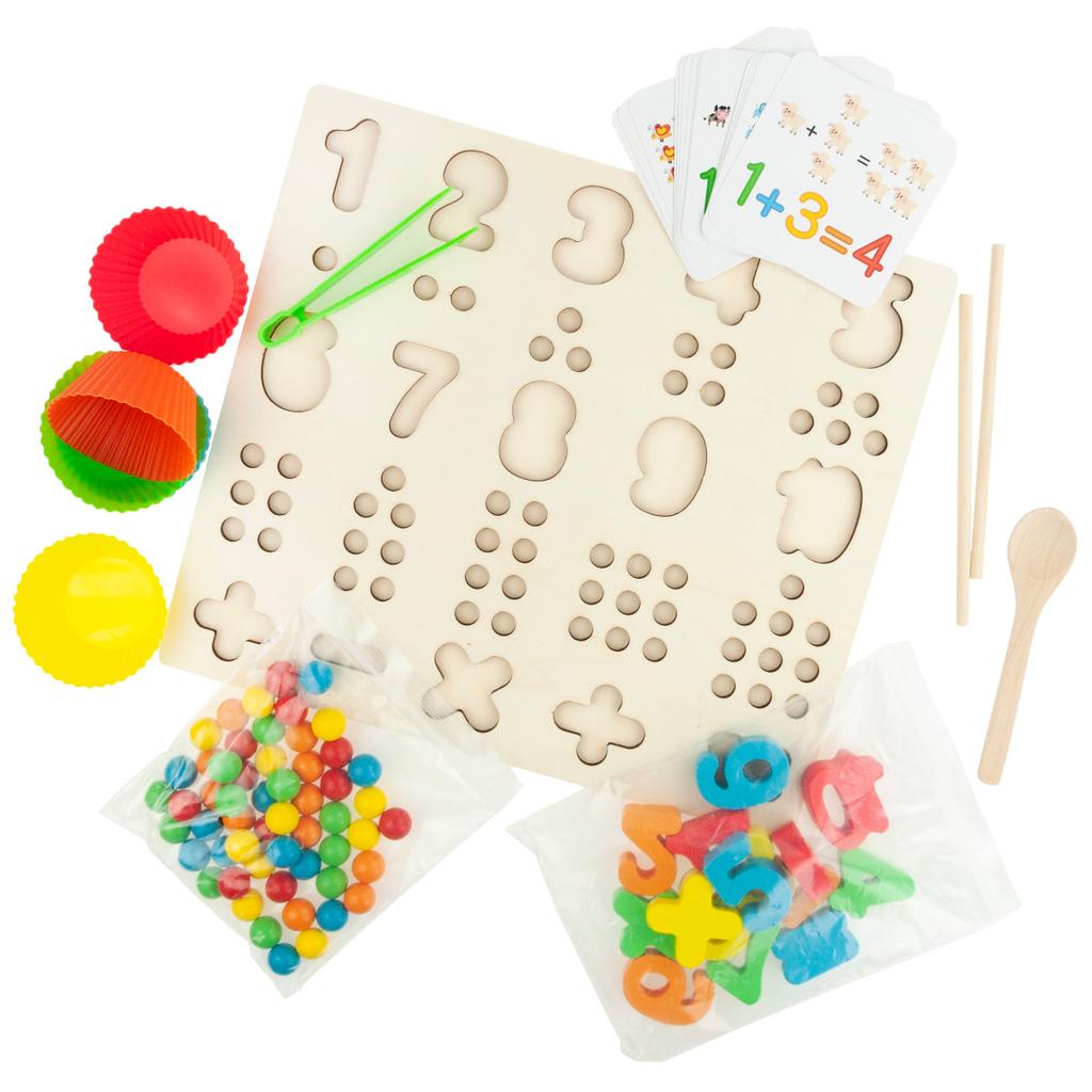 TG67019 Wooden Caterpillar Train Educational Puzzle Learning Numbers
