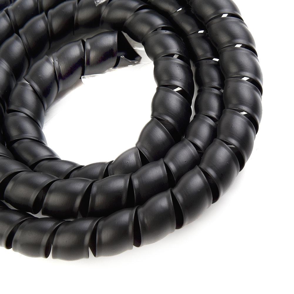 Easy Installation Black Hydraulic Hose Guard Spiral Wrap Winding Hose 1m Length